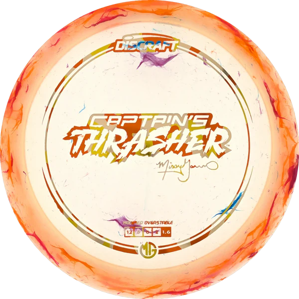 2025 Missy Gannon Z Jawbreaker Captain’s Thrasher discgolfdisc gul från DiscSpot i Sverige, designad för kontroll och precision på banan