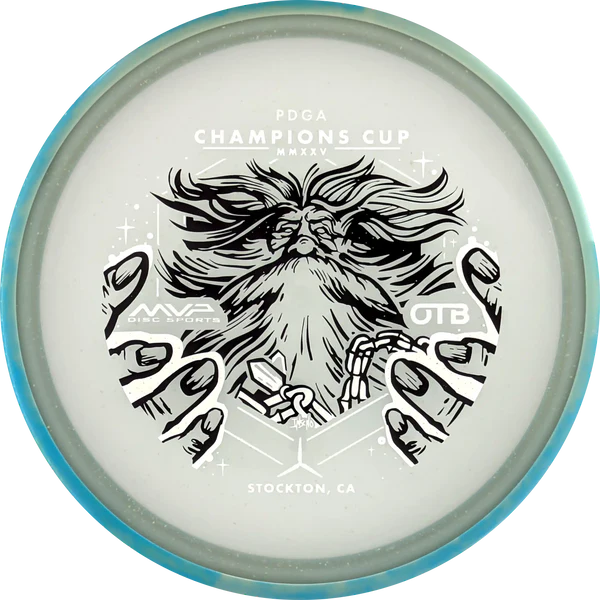 Axiom Particle Glow Proton 2025 Champion Cup Hex 16 discgolfdisc från DiscSpot i Sverige, glow-effekt och precision för tävling