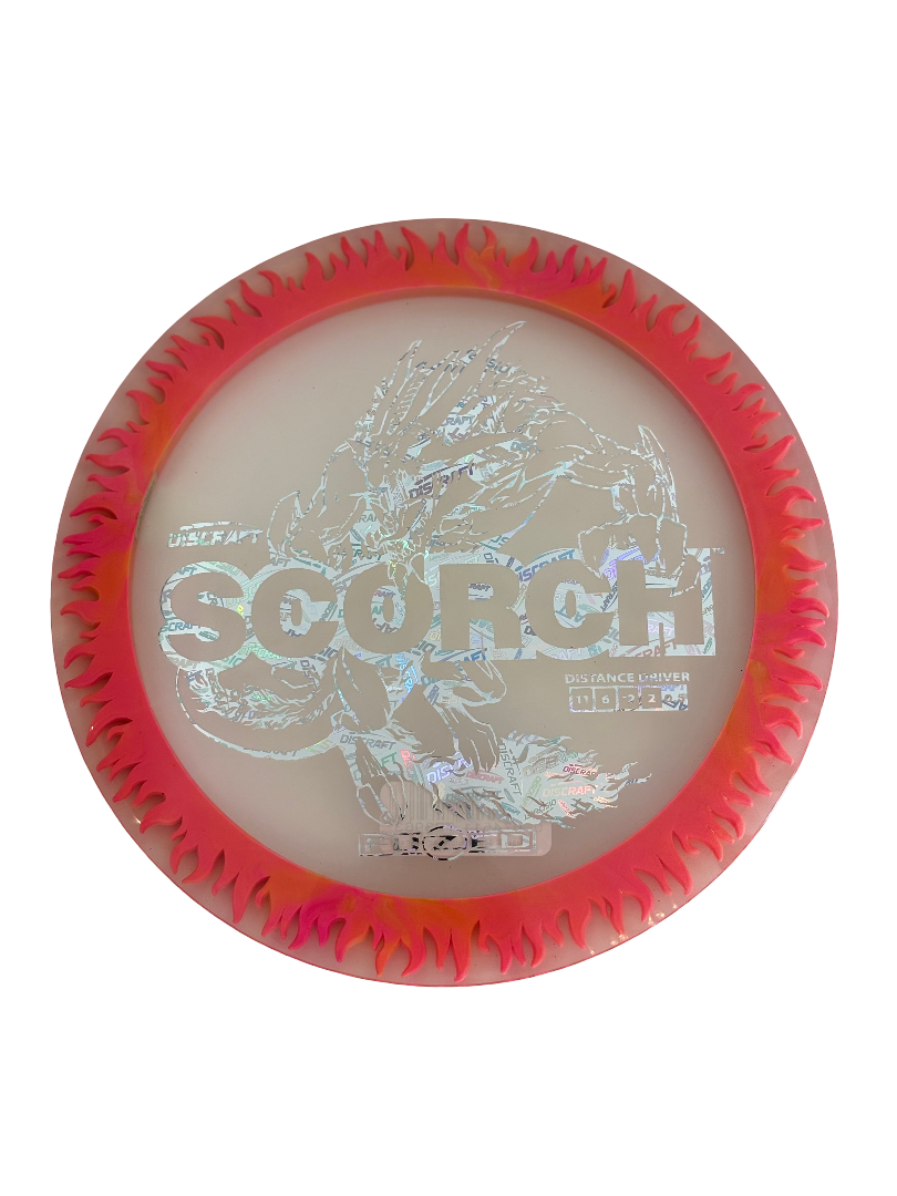 FuZed Line Scorch discgolfdisc rosa från DiscSpot i Sverige, balanserad och lätt att kontrollera på banan