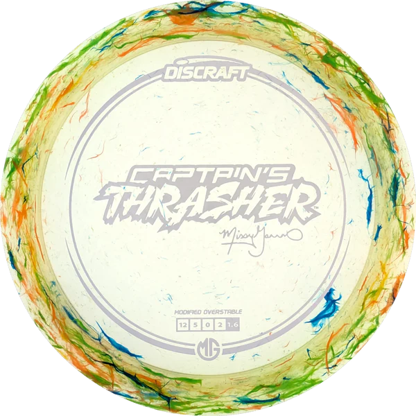 2025 Missy Gannon Z Jawbreaker Captain’s Thrasher discgolfdisc vit från DiscSpot i Sverige, optimal för precision och kontroll