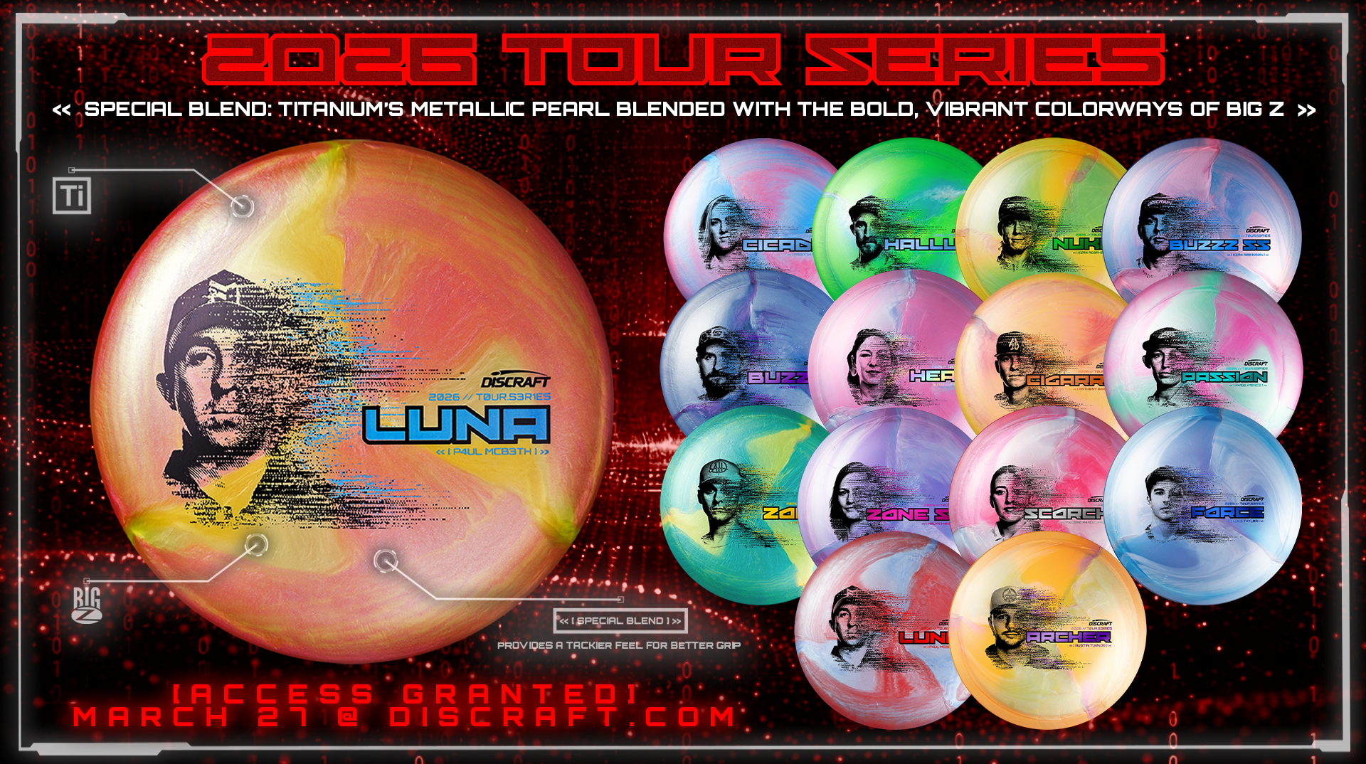 2026 tour series discraft discar hos discspot