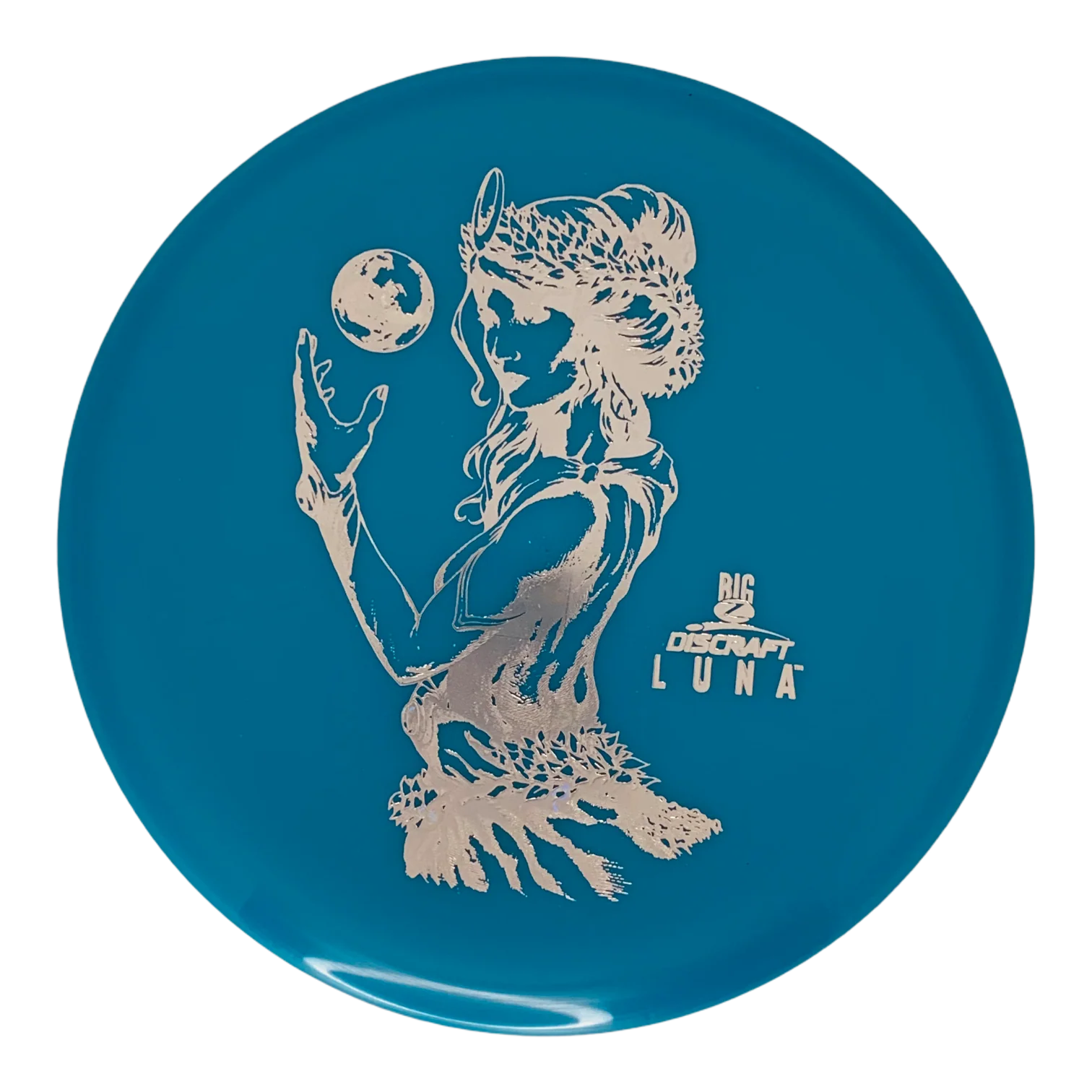 DiscSpot Big Z Luna discgolfdisc blå från DiscSpot i Sverige, designad för precision och kontroll på banan