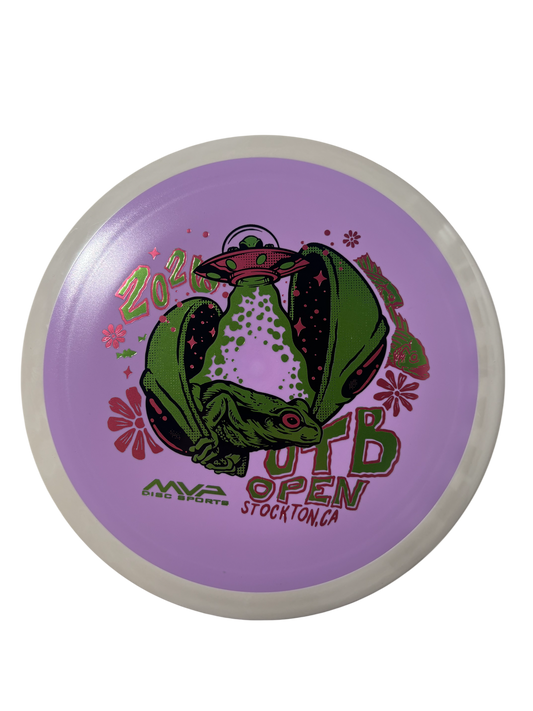 Närbild MVP Fission Delirium OTB Open disc golf distance driver Discspot