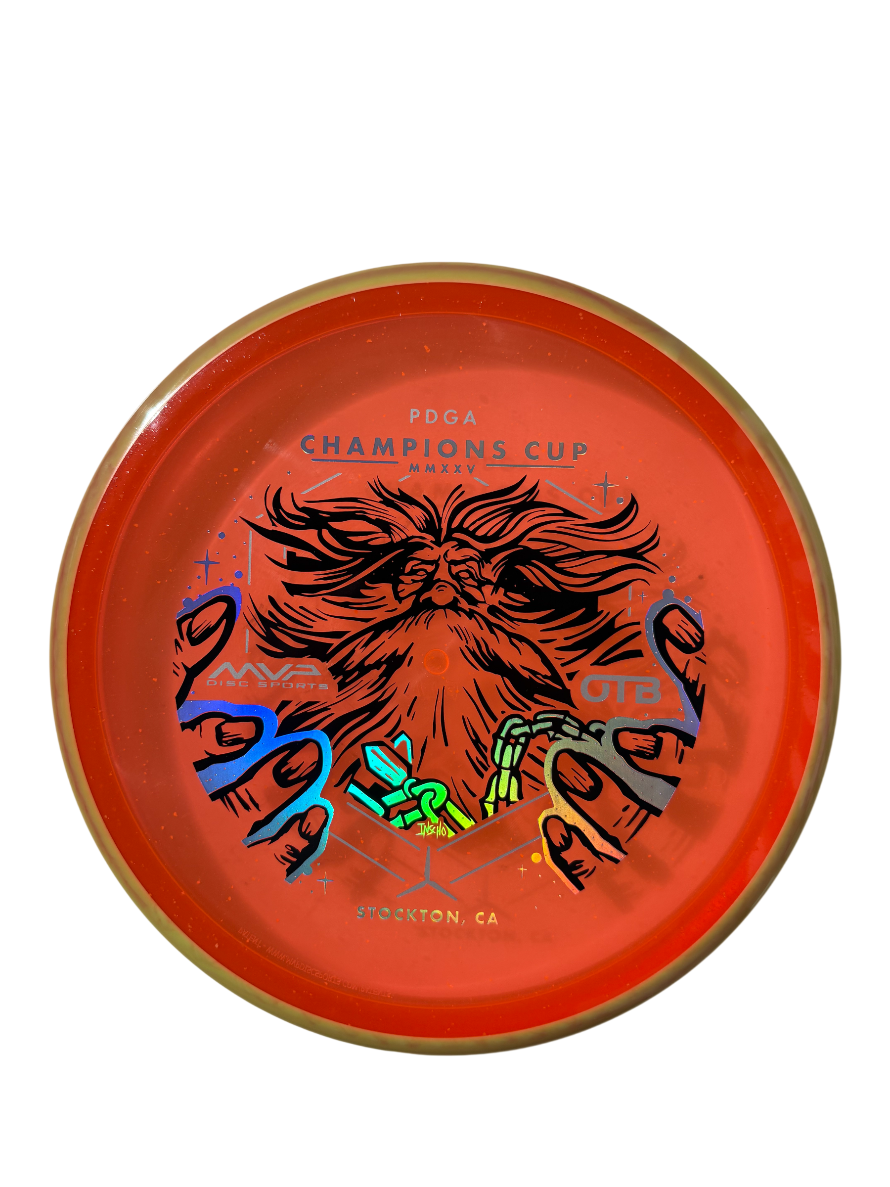 Närbild Axiom Particle Proton Hex OTB Open Edition disc golf midrange Discspot
